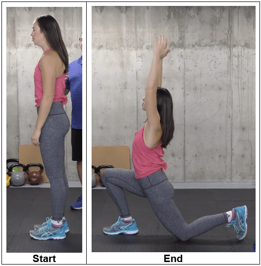 Low Lunge With Reach - hip opening stretches for beginners