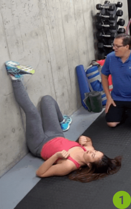Hamstring Stretch on the Wall- how to increase hip flexibility