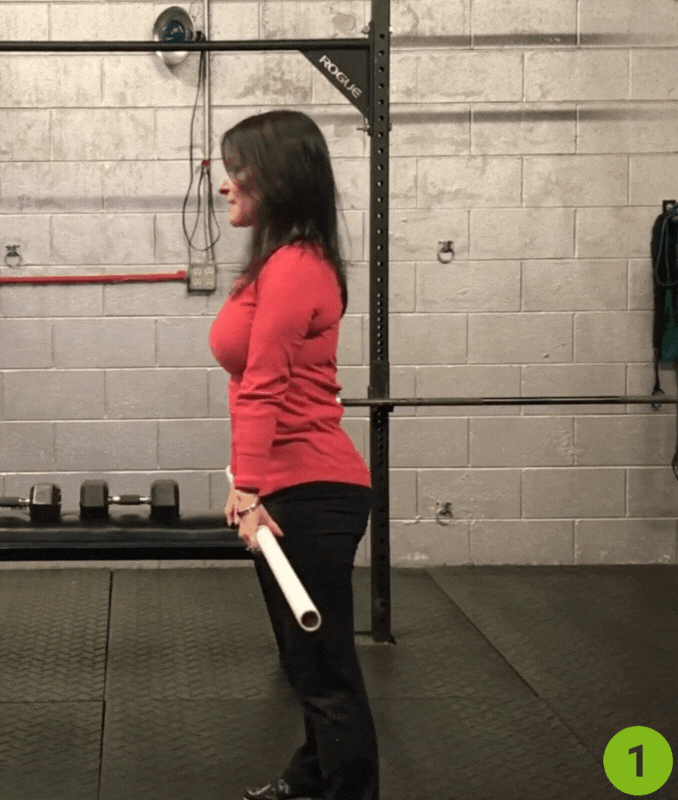Good Morning – Front Hold (Deadlift Prep)- barbell warm up