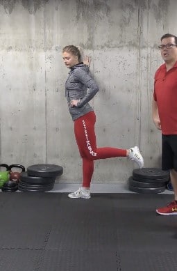 Knee at 90 Degrees and the Hip Back
