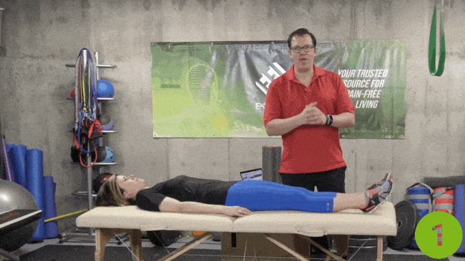 Supine Knee-to-Chest Stretch - Exercises for Hip Pain Arthritis