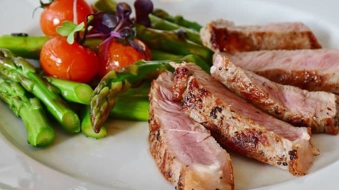 asparagus-steak-veal