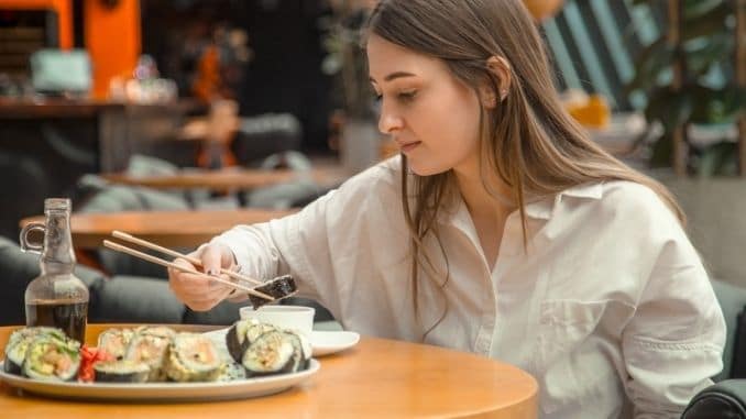 enjoying-fresh-sushi - Ways to Practice Mindfulness