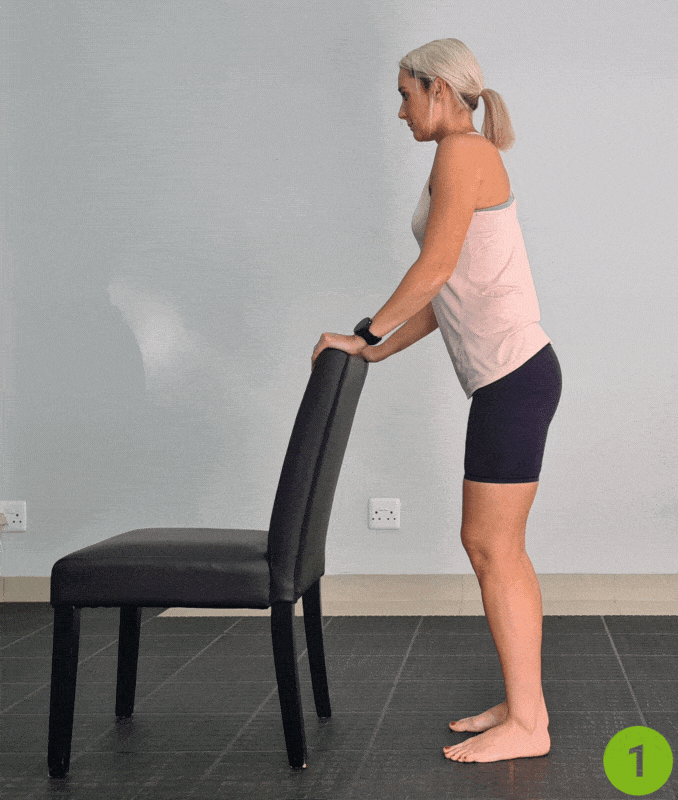 Standing Kickbacks - Glute Exercises with Bad Knees