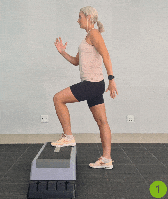 Step-Ups - Glute Exercises with Bad Knees