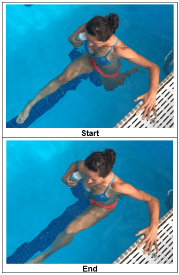 long strides - Water Exercises for Hip and Knee Rehabilitation