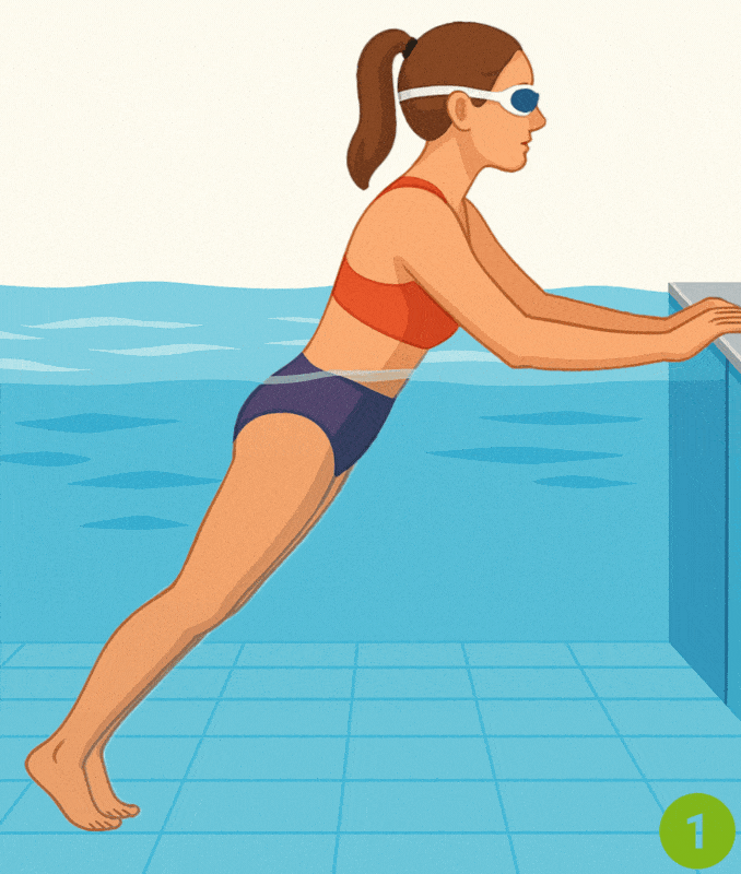 Pool Wall Push-Offs