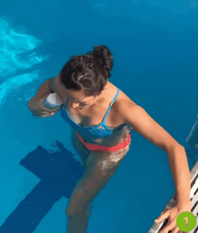Vertical Kicking- water exercises for hips and thighs