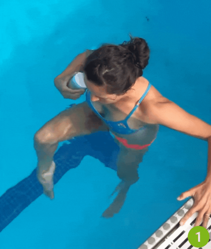 Long Strides- water exercises for hips and thighs