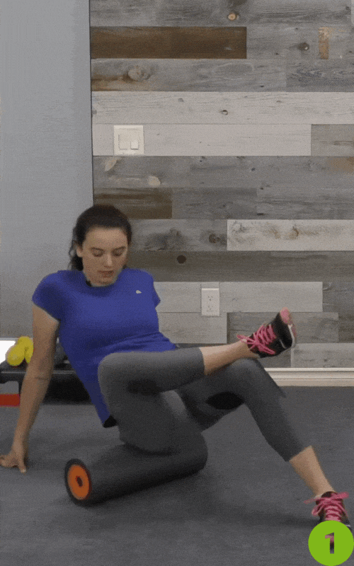 Glute Roll- posterior pelvic tilt exercise