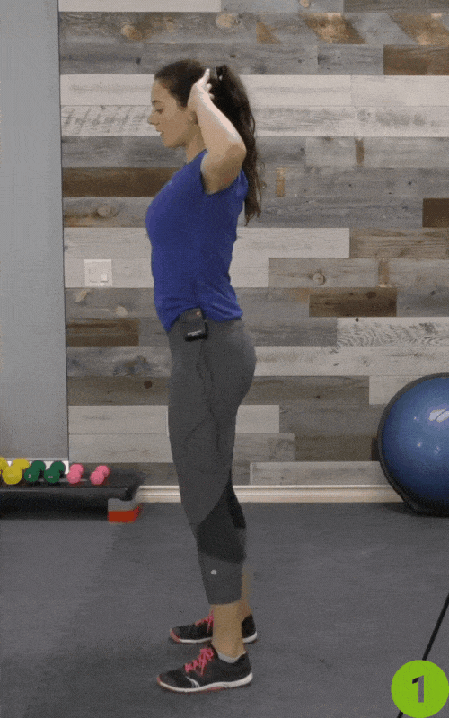 Hip Hinge- posterior pelvic tilt exercise