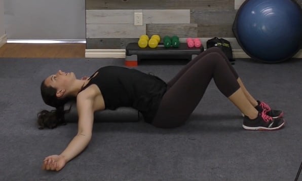 thoracic extension on roller