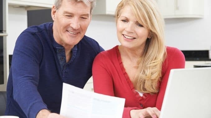 Couple Reviewing Domestic Finances