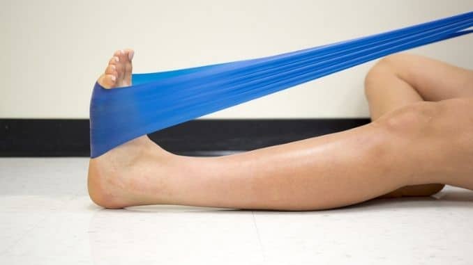 resistance band for ankle exercises