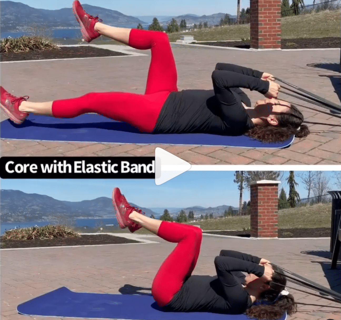 Core with Elastic Band Exercises For Injuries