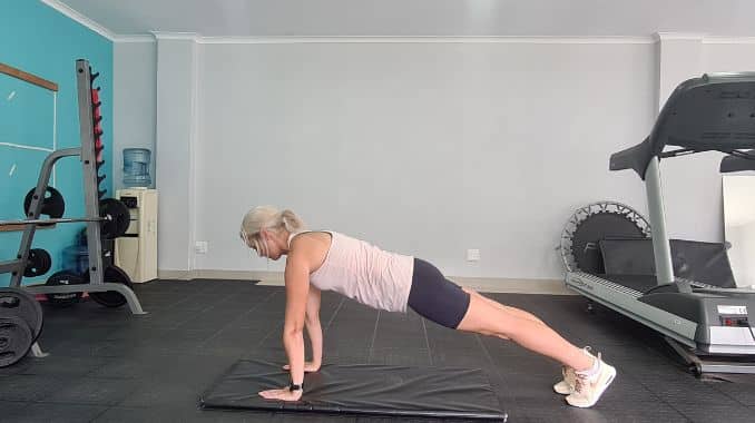 Plank- posterior core exercises
