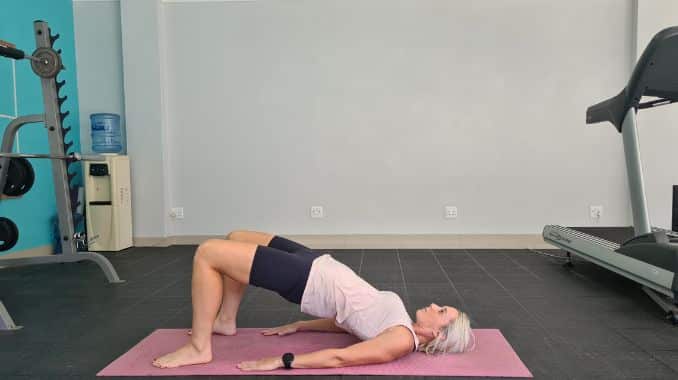 Glute Bridge- posterior core exercises