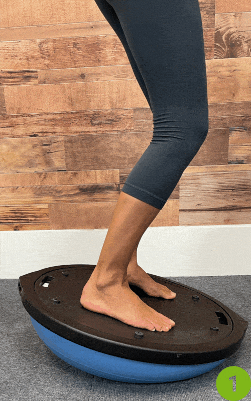Forward & Back Rocking- BOSU ball leg exercises