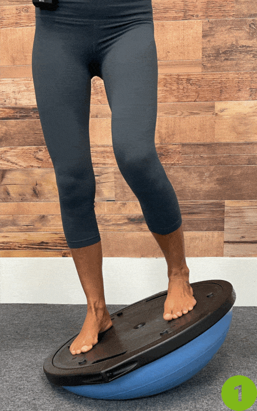 Side-to-Side Rocking- BOSU ball leg exercises