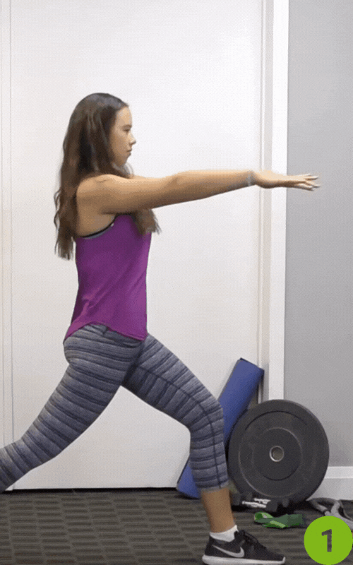 Standing Hip Flexor Stretch (Twist Out)