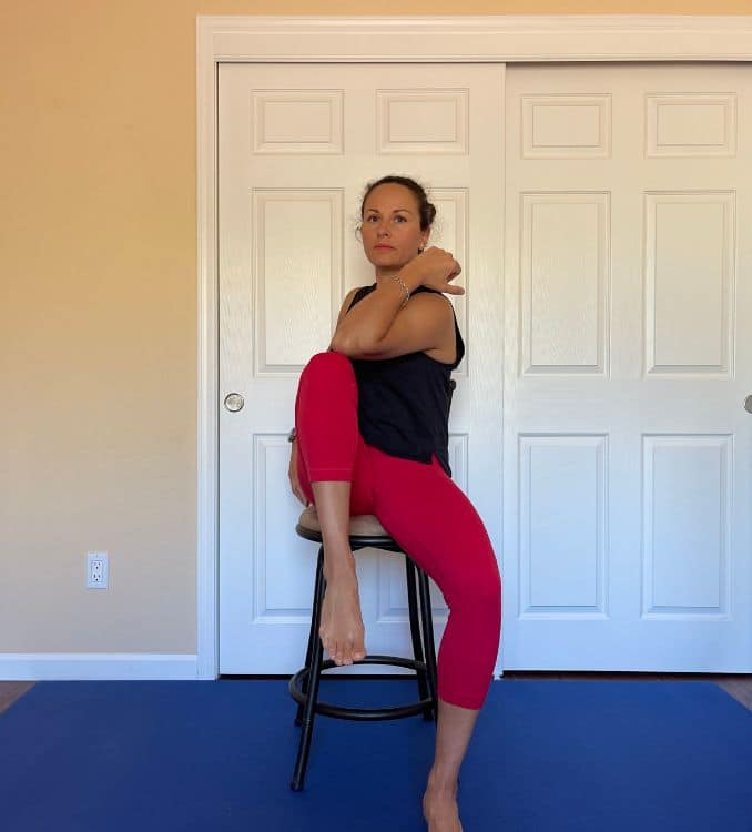Seated Elbow to Knee Twists_2
