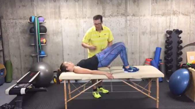 Bridging with Hip Dropping
