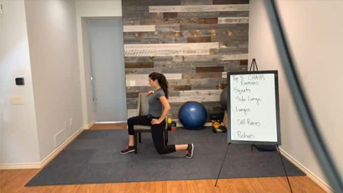 Benefits of Chair Exercises: Side Lunge