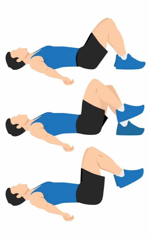 Supine Marches- core strengthening after injury