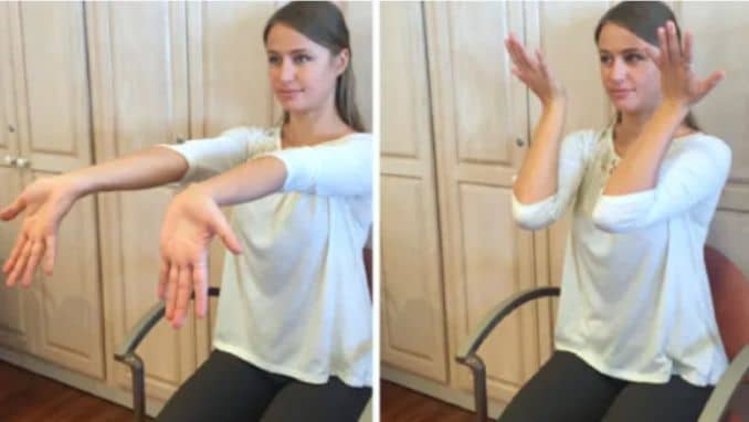 ARM FLEXION IN FRONT OF THE BODY