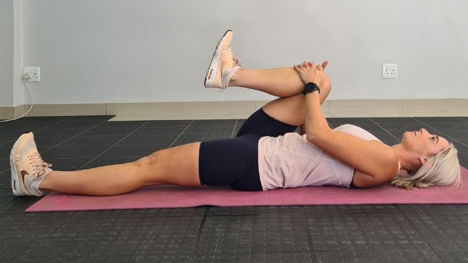 Lying Hip Flexor Stretch
