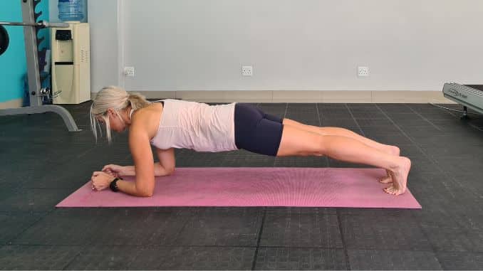 Plank Variation 4 Lateral view