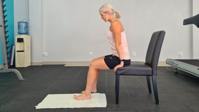tower curls start - Posture Correction Exercises