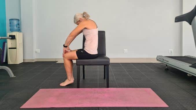 seated cat cow 1 - Chronic Venous Insufficiency Exercise