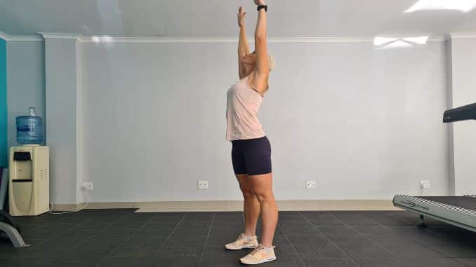 Arms Overhead Back Arch - Chronic Venous Insufficiency Exercise