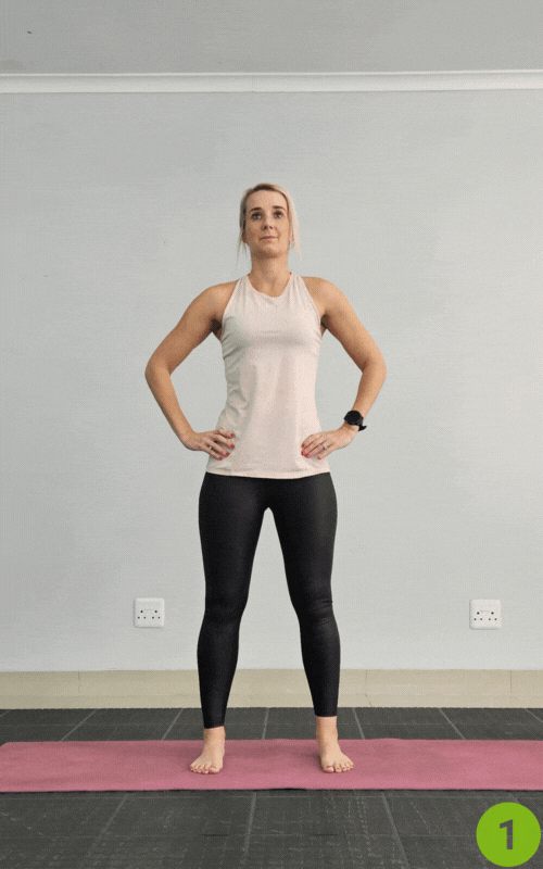 hip circles - hip external rotation movements