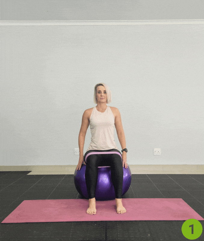 Standard Seated Leg Abduction- knee buckling exercises
