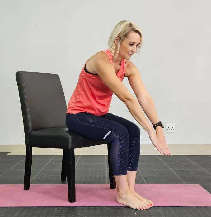 Seated Reach and Pull 1