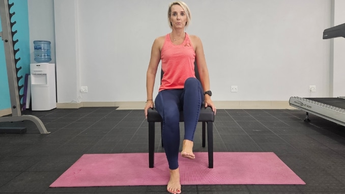 Seated Breaths with Hip Flexion