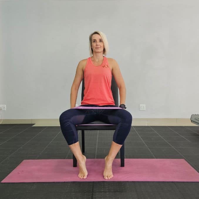 seated leg abduction - end