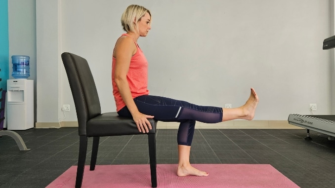 Seated Straight Leg Raise 