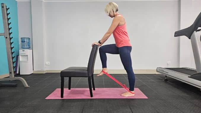 Banded Knee Lifts 2- How To Strengthen Ankles