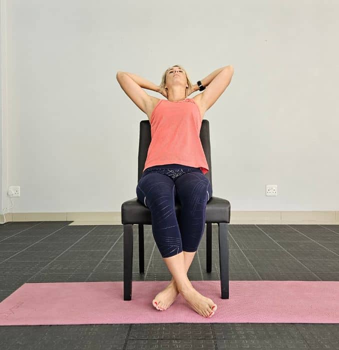 Variation 1 (Hands Behind Head Stretch)