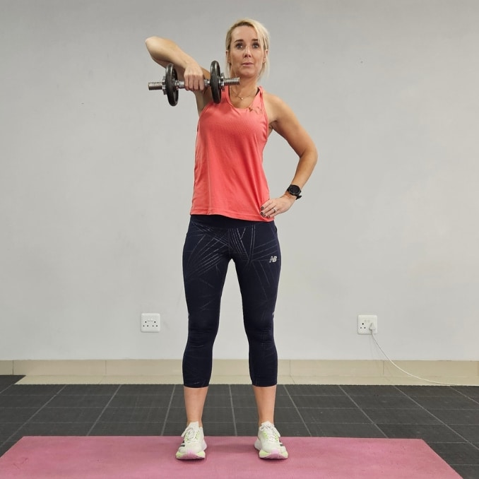 Single-Arm Dumbbell High Pull