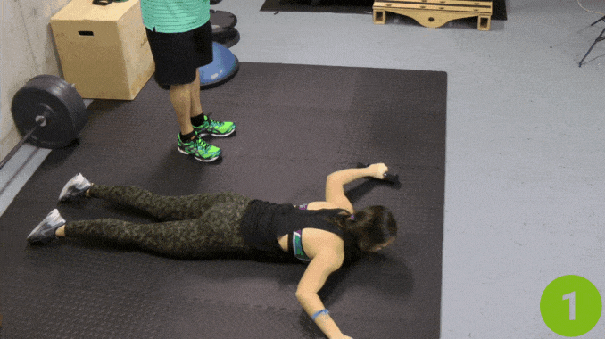 Trap Activator with Weights- back strengthening exercises