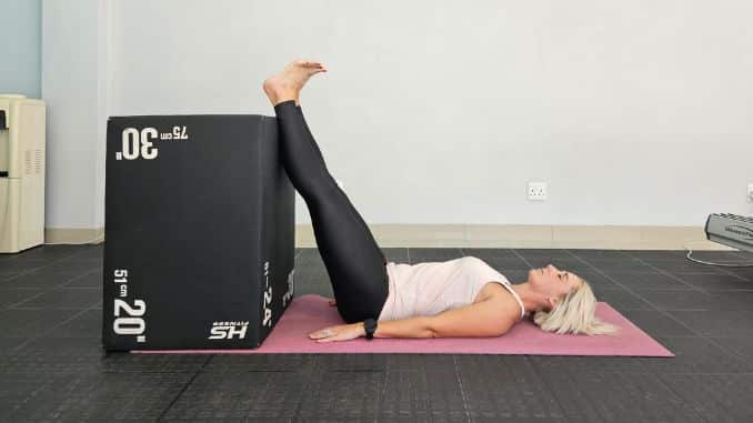 Hamstring Wall Stretch - are toe touches bad for your back