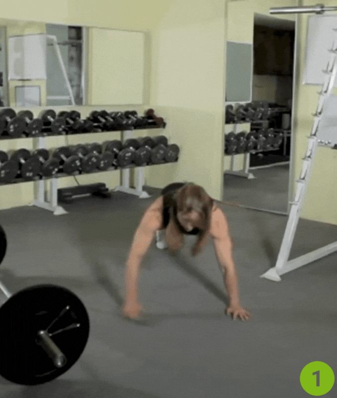 Push-Up Shoulder Touch