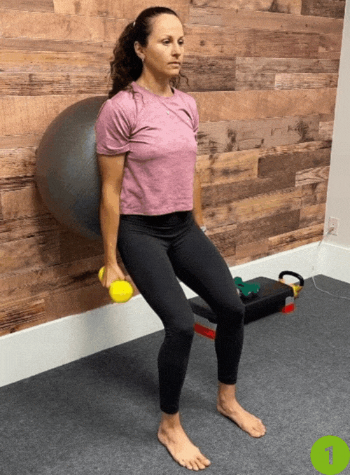 Bicep Curls with Calf Raises