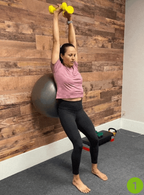 Overhead Lift & Twist with Calf Raises