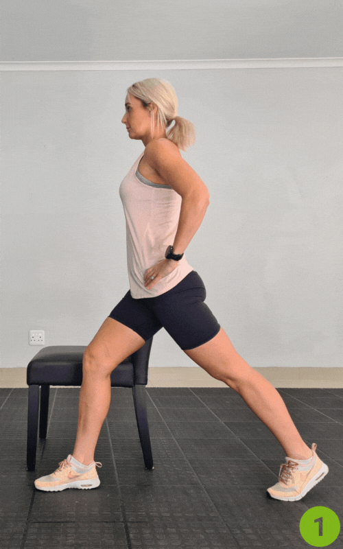 Lunge Stretch - how to stretch iliacus muscle