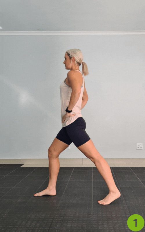 modified back lunges
